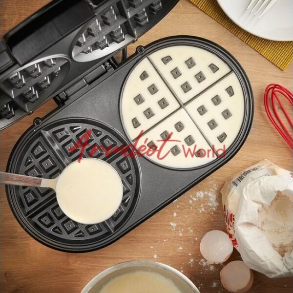 2 Slice Round Waffle Maker {Vonshef} Armdeot Interiors