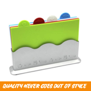 Plastic Chopping Board Set (assorted colours)