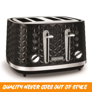 Morphy Richards Vector 4 Slice Toaster  -BLACK