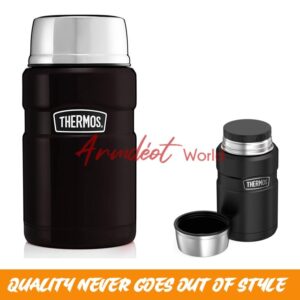 Thermos Stainless King Food Flask, 710ml - {Black}