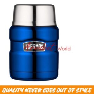 Thermos Stainless King Food Flask, 470ml - {Blue}