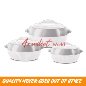 SQ FIESTA 3pc Hot Pot Sets {WHITE}