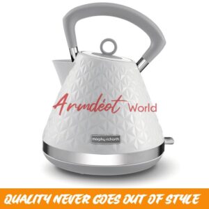 Morphy Richards Pyramid Electric Kettle, 1.5 litres {White}