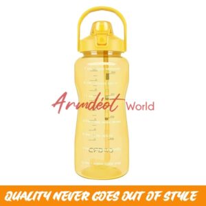 2L Motivational Water Bottle with Straw and Handle (Copy)