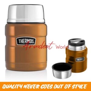 Thermos Stainless King Food Flask, 470ml - {Gold}