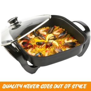 VonShef Multi Cooker 5L – 30cm Electric Frying Pan with Lid