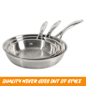 Pro Cook Stainless Steel Frying Pan Set