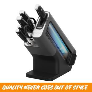 Ninja Knife Set, Block with Integrated Sharpener, 6-Piece Knife set