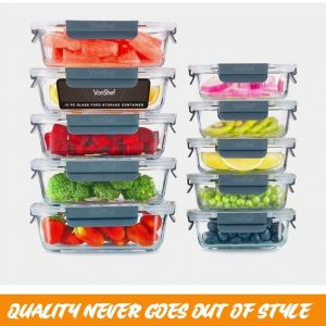 VonShef glass containers  - 10 piece Set