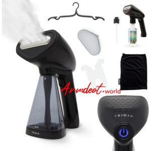 Fridja Handheld Clothes Steamer, Upgraded 1500W Garment Steamer with Heated Panel and 30g/min Steam Output, 260ml Water Tank