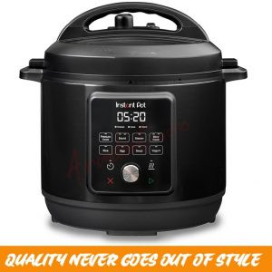 Instant Pot Duo easy 8-in- 1 Electric Pressure Cooker, 6 Litres BLACK