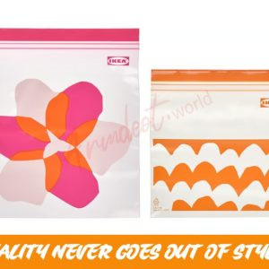 Resealable bags, pink/orange, 2.5/1.2 l