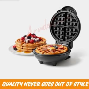 Vonshef Mini Waffle Maker, 600w