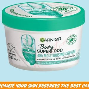 Garnier Body Superfood - Aloe Vera + Magnesium, 380 ml
