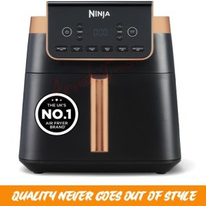 Ninja Air Fryer MAX PRO, 6.2L, Single Drawer, Black & Copper AF180UKCP