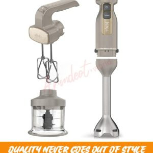 Ninja Foodi 3-in-1 Hand Blender, Hand Mixer & Chopper, Stone Gold
